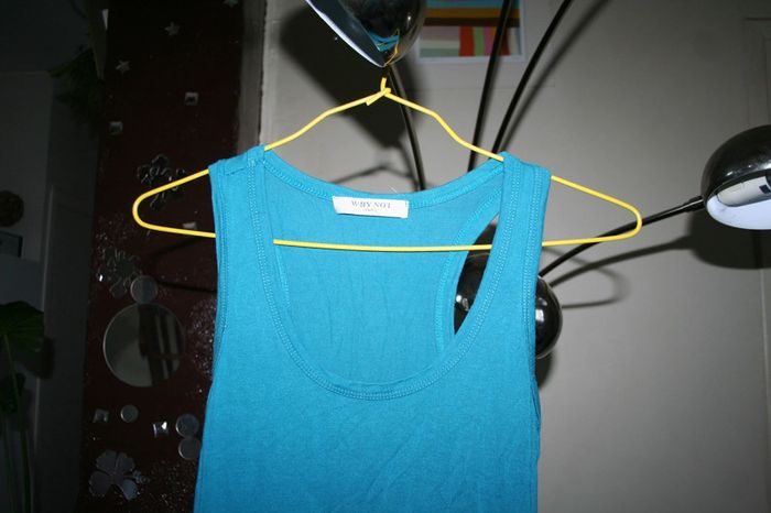 🌸Top dos nageur bleu canard Taille 38 "Why Not Paris" 🌸 - photo numéro 2