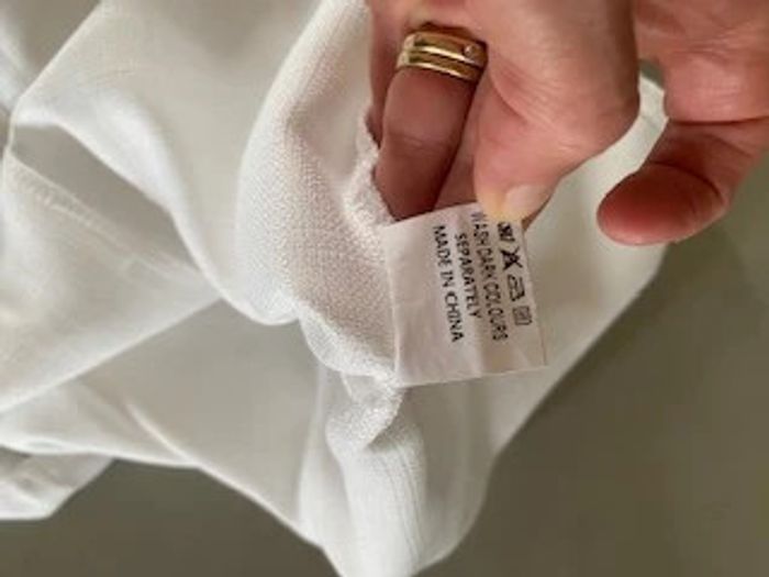 Chemise blouse blanche en lin et coton taille 38 / 40 - photo numéro 13