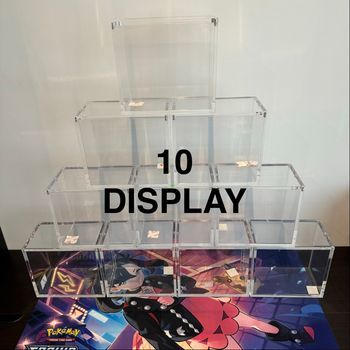 10 protections acryliques aimantées pour DISPLAY Pokémon