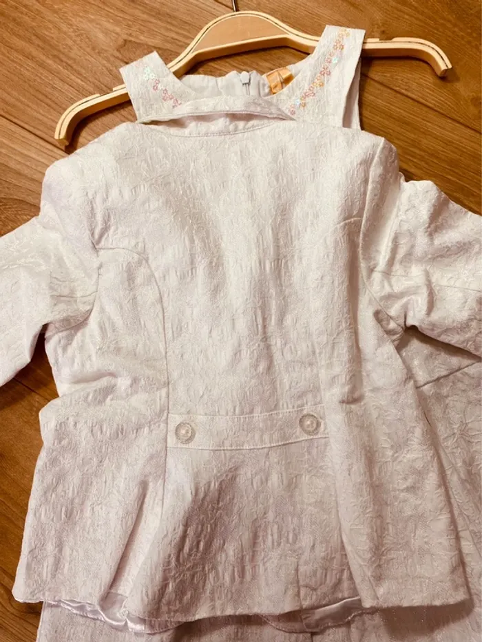Taille 4 ans tenue de cérémonie fille orchestra blanche brillante * scintillant * 🩷 - photo numéro 10