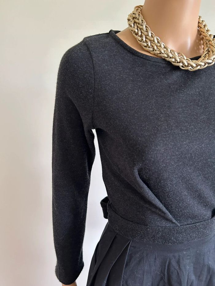 Robe d’hiver grise foncée noire neuve Naf Naf taille XS - photo numéro 5