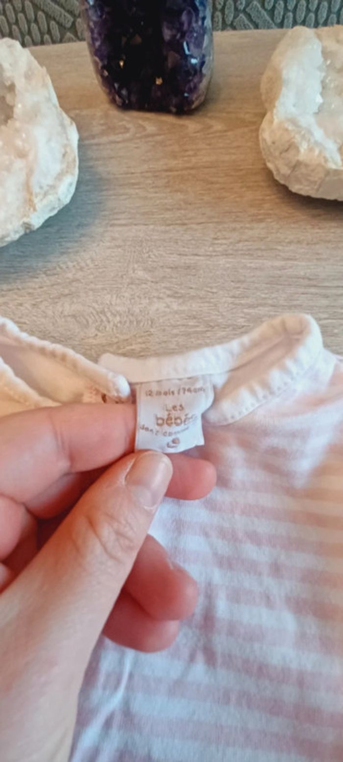 T-shirt rayé 12 mois - photo numéro 3