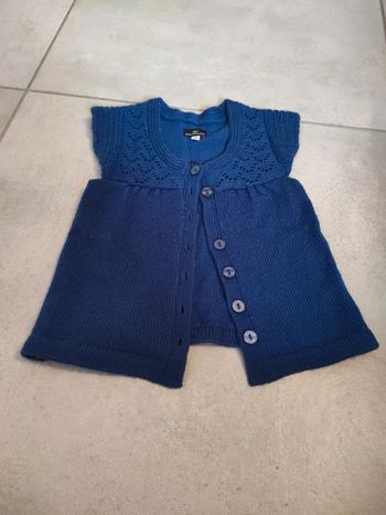 Gilet sans manches en laine sergent major 3 ans
