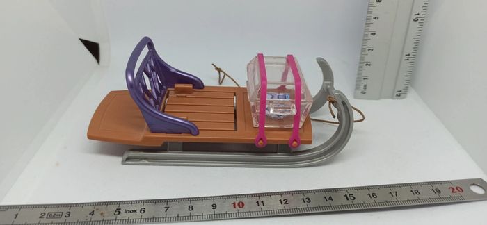 Traîneau marron avec boîte transparente playmobil - photo numéro 4