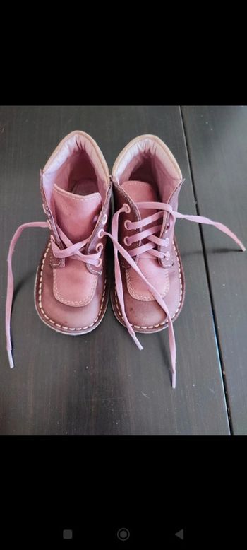 Bottines en cuir pointure 24