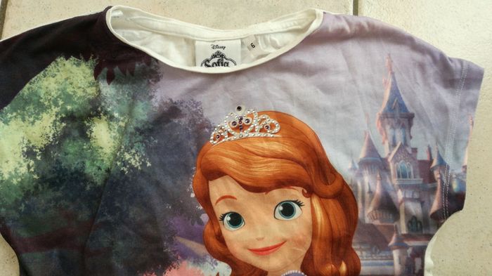 Tee shirt manches courtes princesse sofia - photo numéro 2