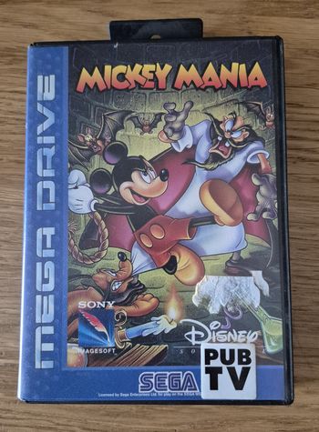 mickey mania disney sega megadrive complet en boite et notice Cib Pal Eur