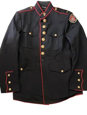 Veste Gabardine US Marine Corps ROTC – Vintage militaire – Taille 41S - made in USA