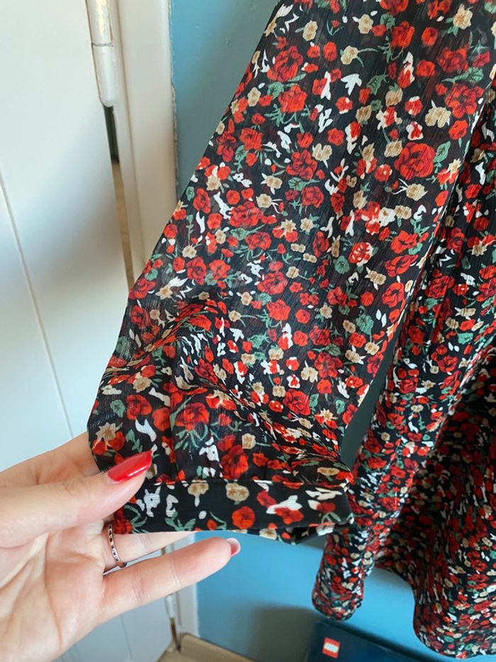 Jolie robe fluide avec motif fleurie marque only - photo numéro 7