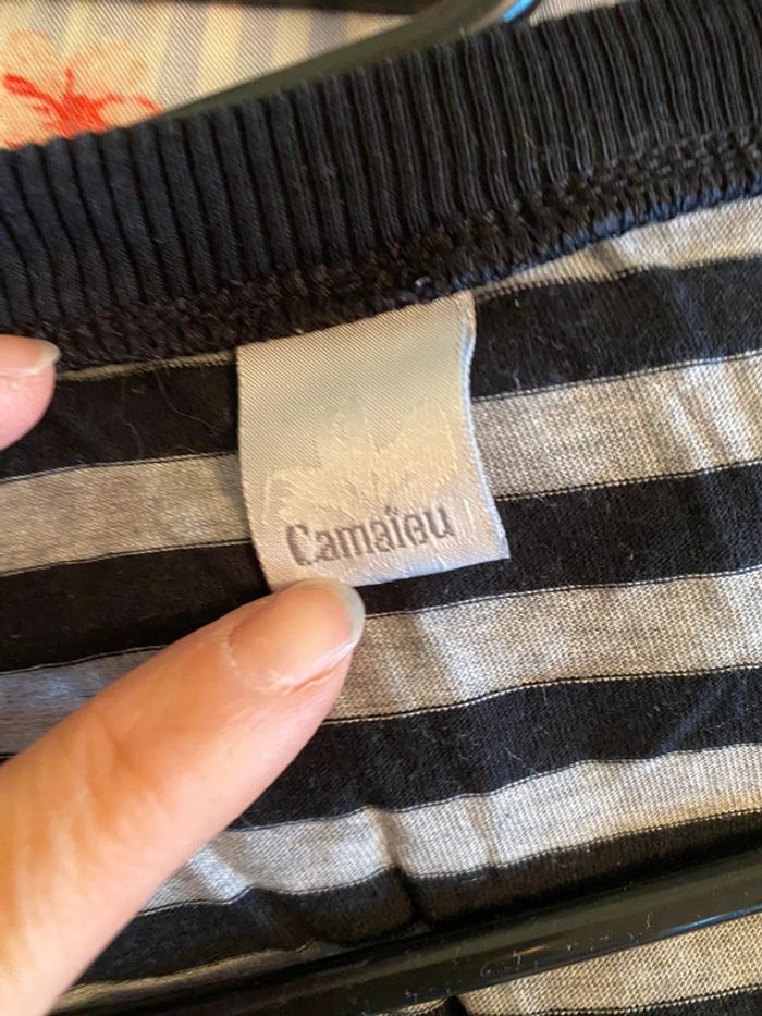T-shirt rayé Camaïeu Taille 3 - photo numéro 3