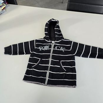 Gilet zippé à capuche  - kimbaloo - 12 mois