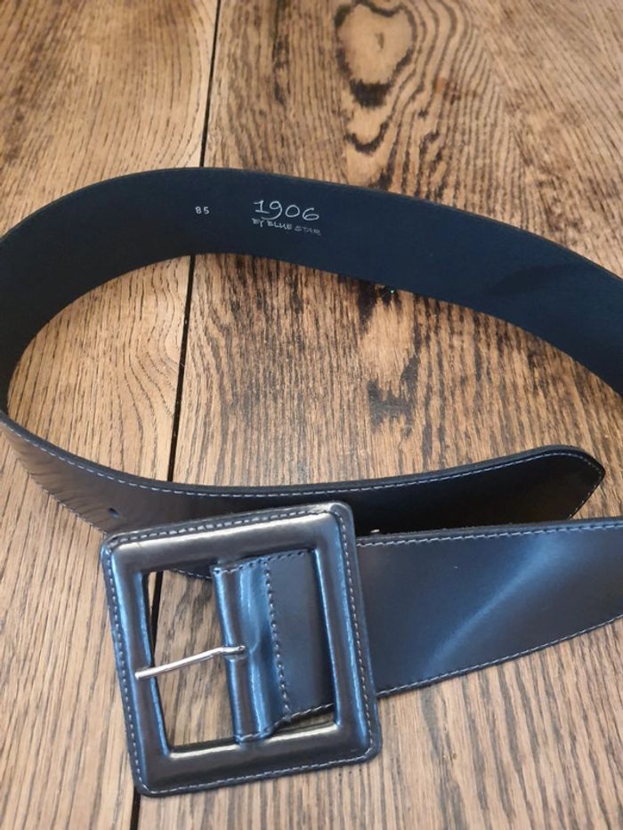 Ceinture noir brillant 1906 by Blue Star 85cm - photo numéro 9