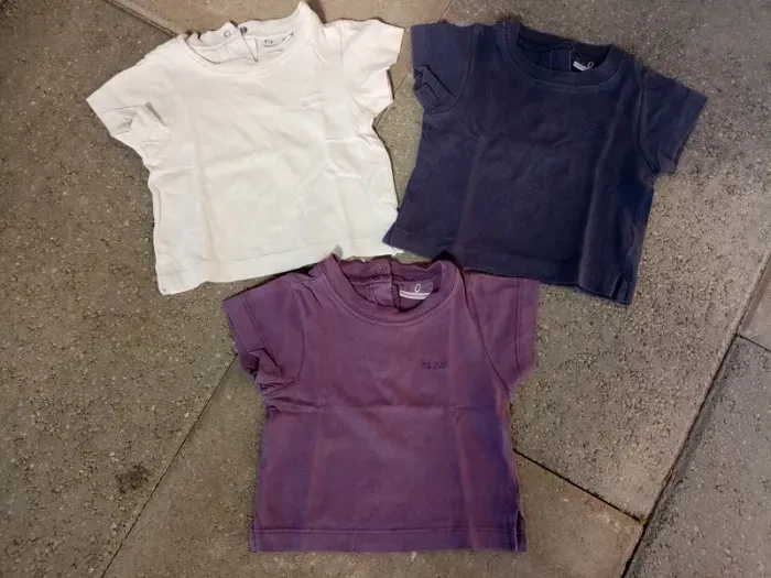 Lot de 3 t-shirt manches courtes