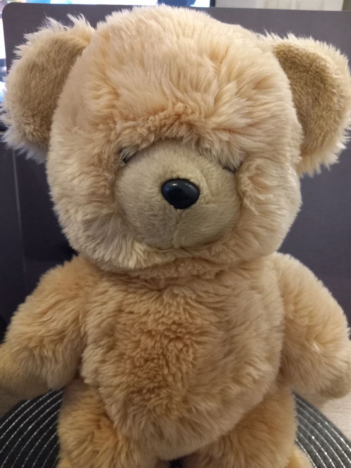 Peluche ours marron clair boutique nounours 42cm - photo numéro 2