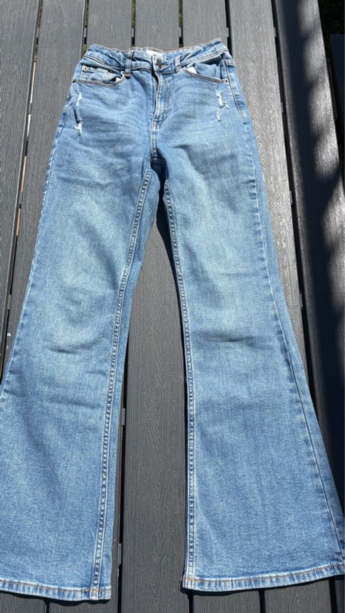 Jean évaser flare bleu Kiabi taille 32