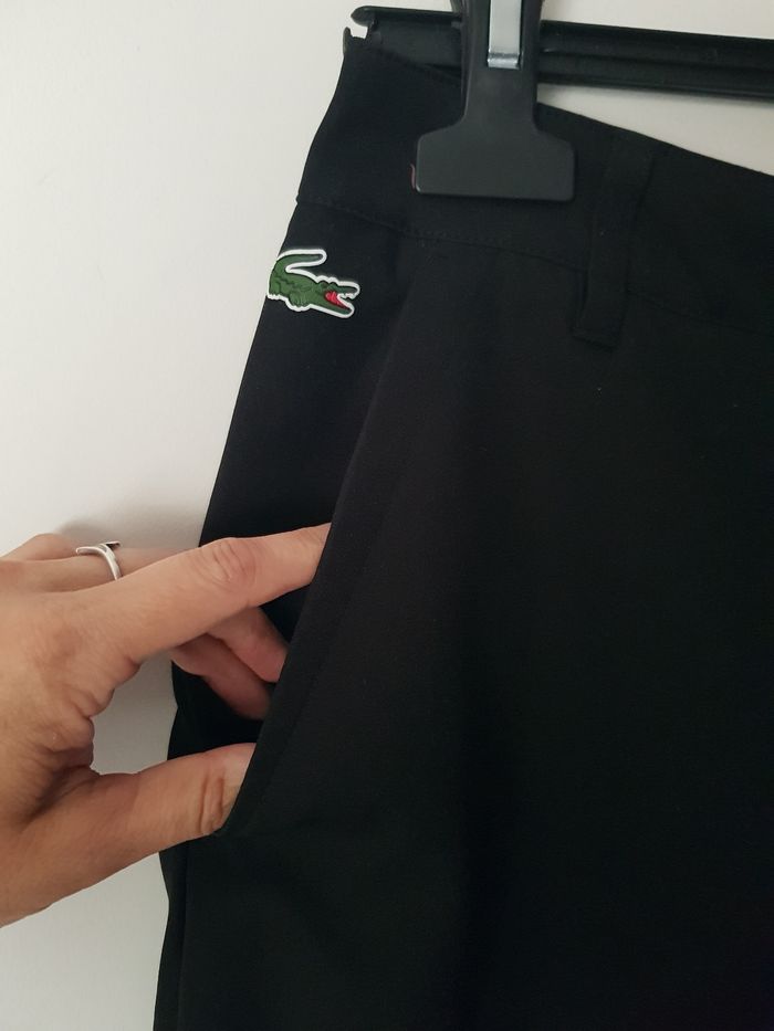 Magnifique pantalon noir taille 38 Lacoste - photo numéro 2