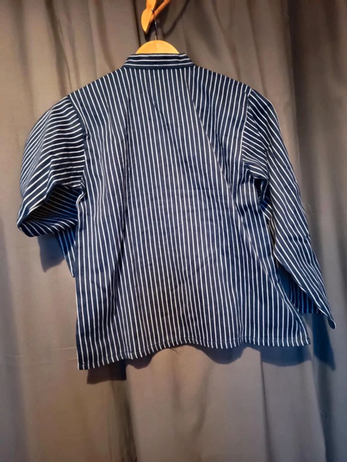 Marinière.unisex. Enfant. Marque sima . Fisher men . Manche longues. Bleu rayures blanches. - photo numéro 4