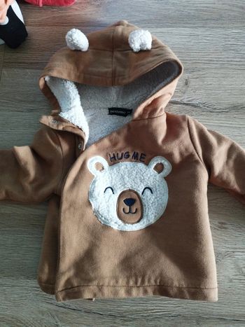 Veste doudoune ourson