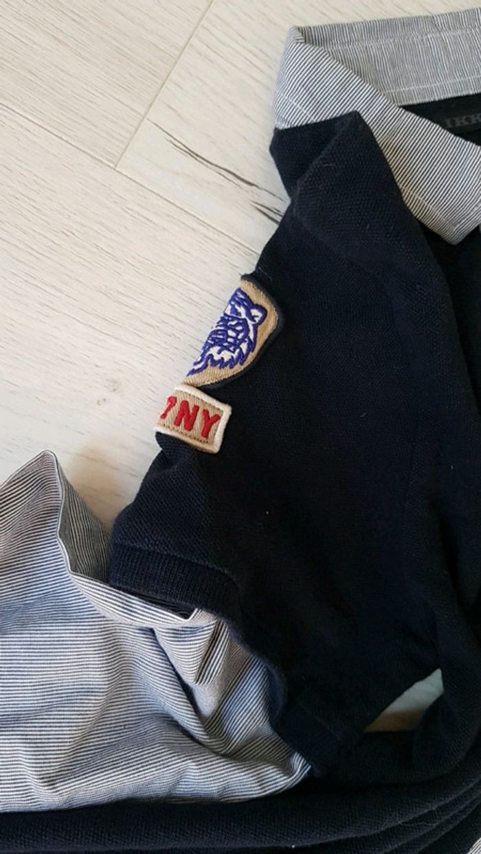 Polo effet superposition chemise ikks garçon 10 ans - photo numéro 5