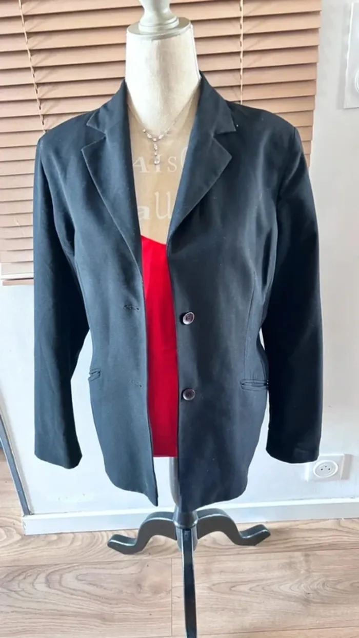💕 blazer veste tailleur noir taille 46 xxxl #kiabi - photo numéro 5