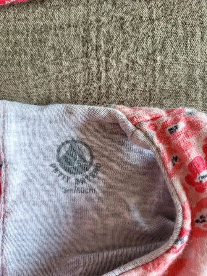 Joli ensemble combinaison bébé fille Petit Bateau avec bonnet oreilles de lapin - photo numéro 5