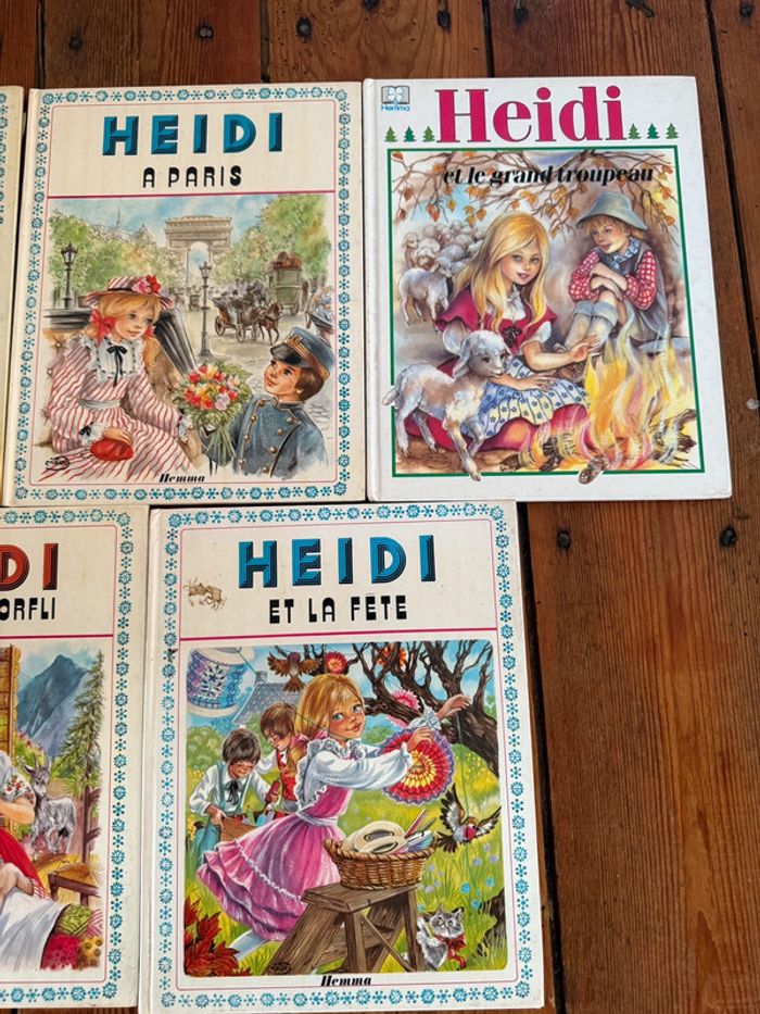 Lot de 4+1 livres bd très anciens vintage Heidi Hemma éditions sapins verts - photo numéro 2
