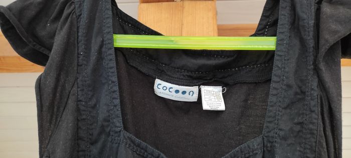 Robe tunique cocoon la redoute 38 noire - photo numéro 4