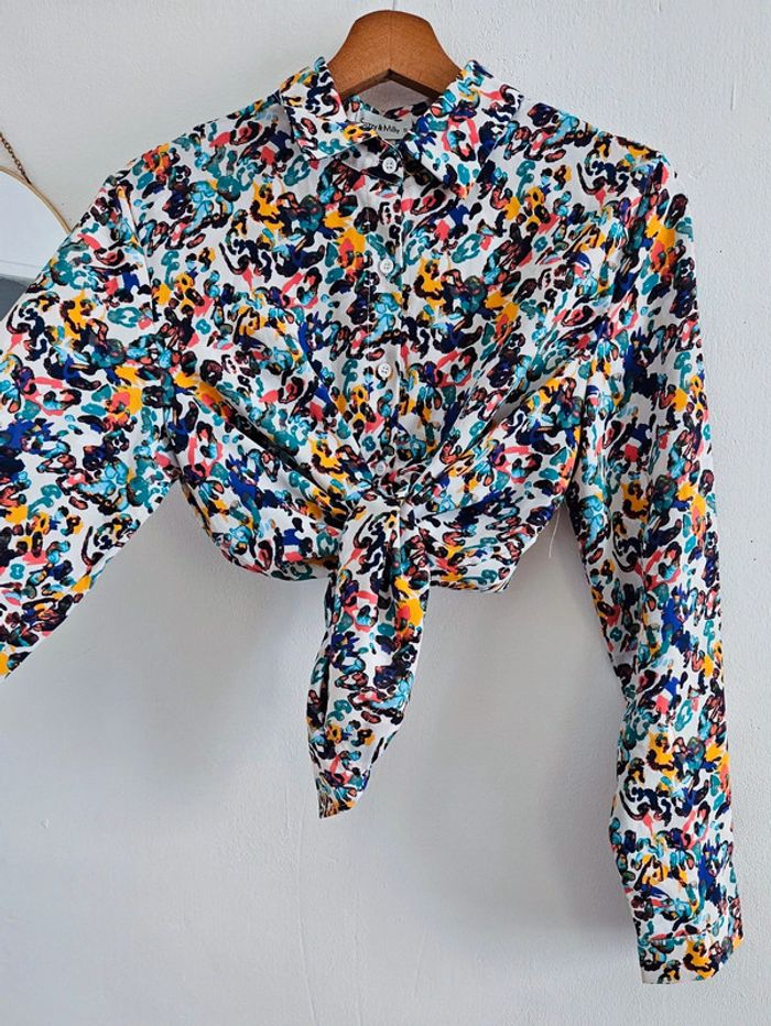 Chemisier à motifs multicolores - photo numéro 2