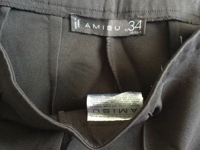 Pantalon chic marron taille XS 34 - photo numéro 3