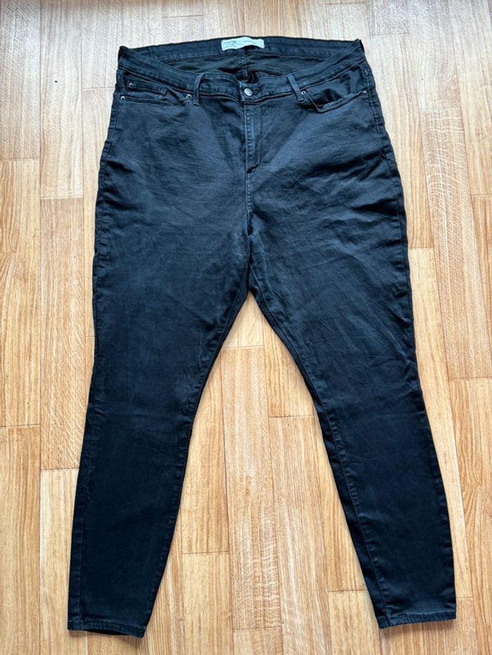 Jean femme Levi’s signature taille haute skinny noir taille 48/50 4XL/5XL L30 - photo numéro 3