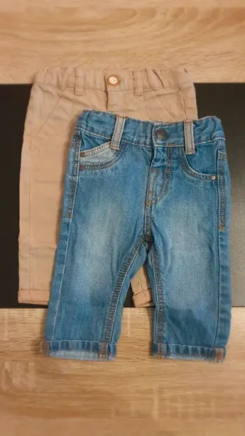 Lot de 2 jeans 3 mois
