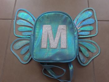 Sac à dos ailes de fée M turquoise NEUF