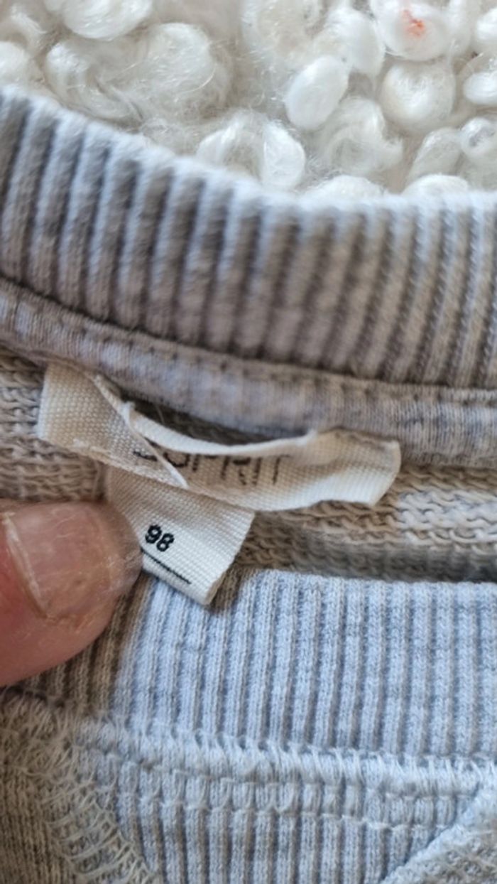 Sweat Esprit 98 - 3 ans garçon gris sympa - photo numéro 4