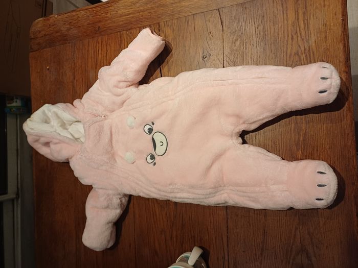 Combinaison doudoune rose 6 mois - photo numéro 3