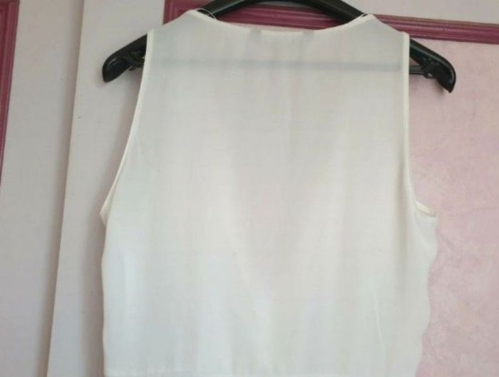 Blouse "Zara" blanc- crème en T.38 Neuve - photo numéro 8