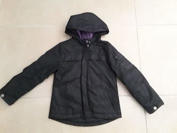 Manteau noir violet fille 8 ans BILOOK