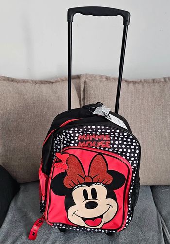 Magnifique cartable a roulettes Minnie Disney Neuf