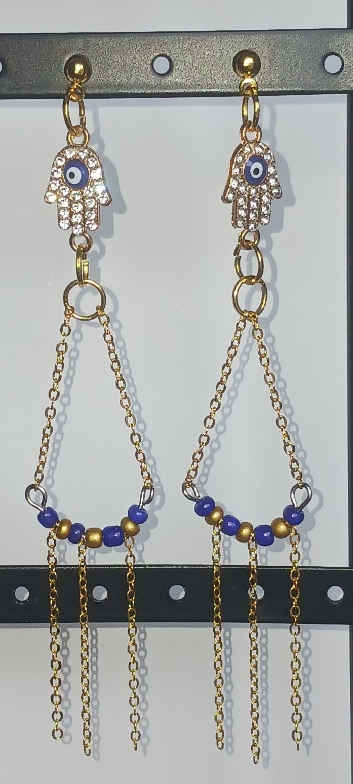 Boucle d'oreille main fatma 3