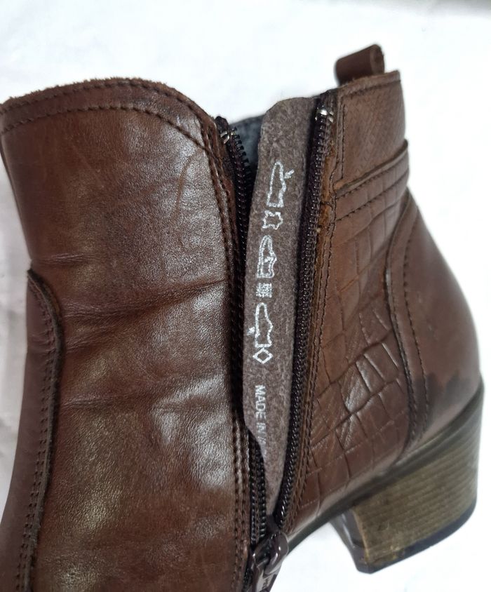 Bottines  cuir marron  , femme , Women Office  , taille 39 - photo numéro 6