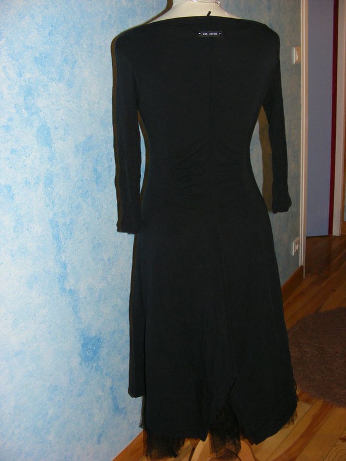superbe robe noire habillée et très originale Cop Copine taille 36/38 - photo numéro 4