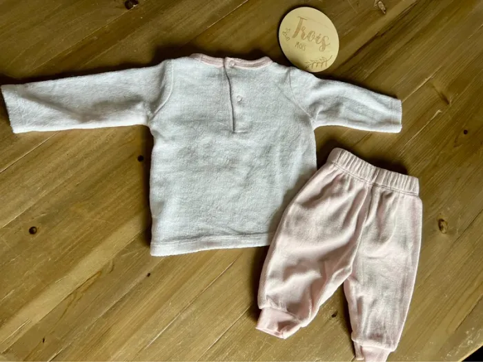 Pyjama 2 pièce velours - photo numéro 2