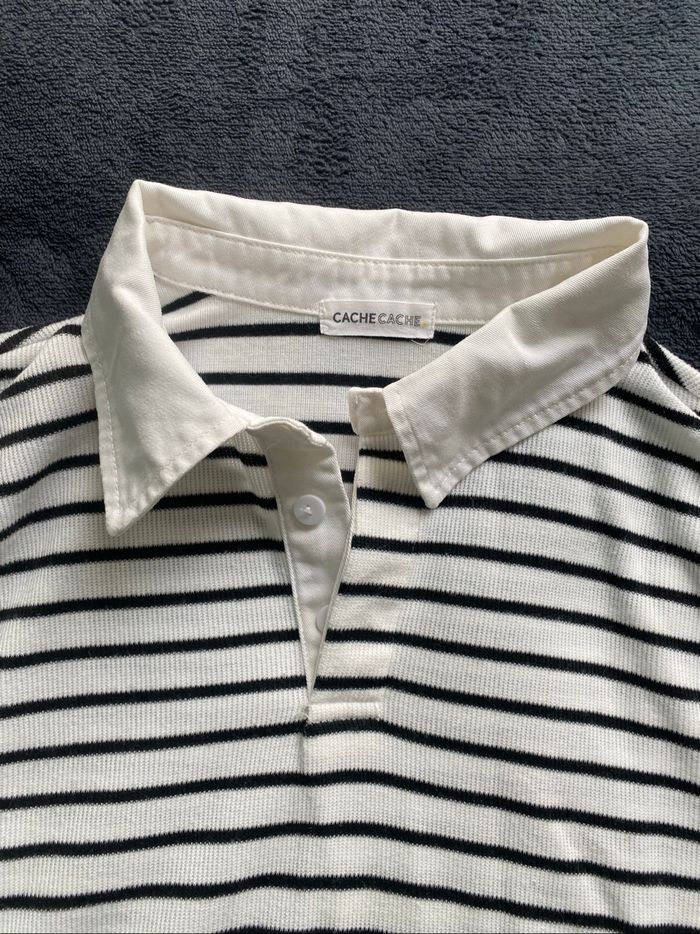 Tee-shirts manche longue blanc et noir - photo numéro 3