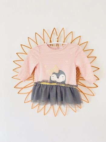 Robe à manches longues Pomme Framboise 3 mois