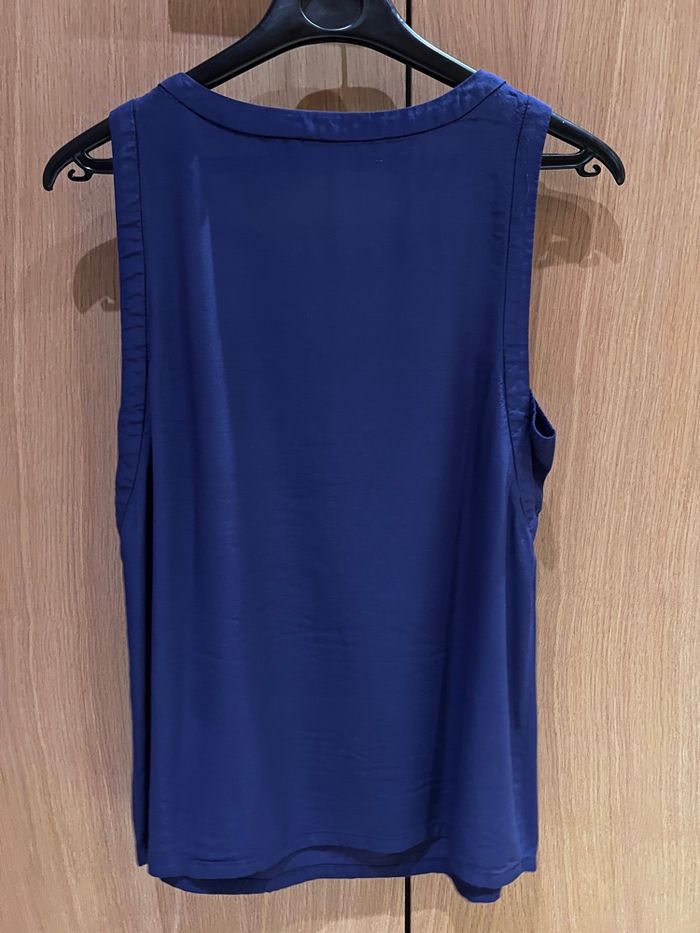 Top See U Soon  bleu marine dentelle noire - photo numéro 2