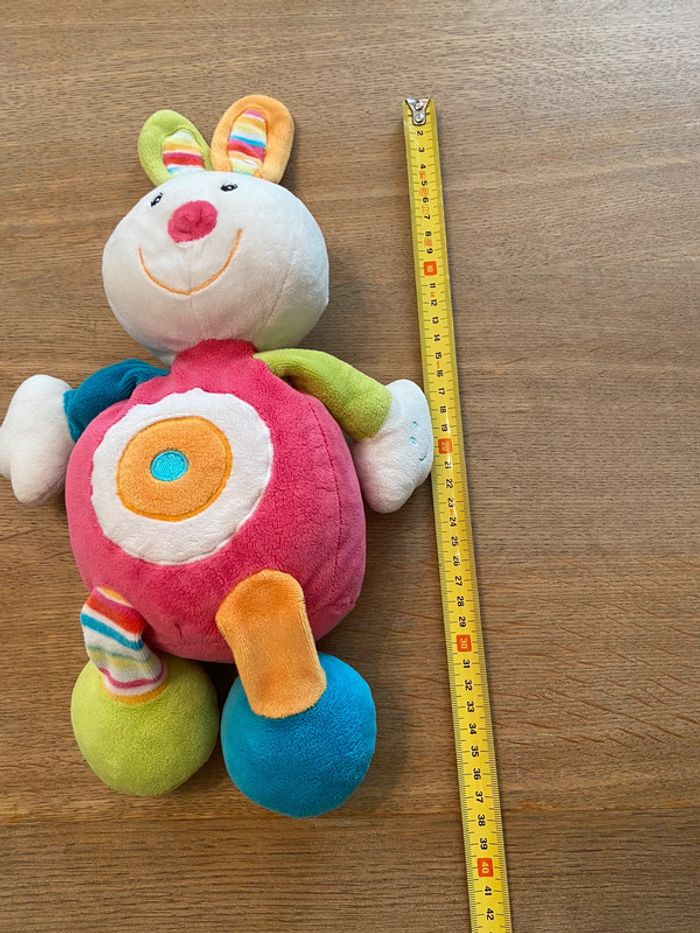 Lapin coloré en velours BabySun - photo numéro 9