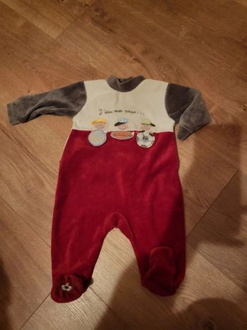 Pyjama enfant j'aime mon papa 3 mois in extenso