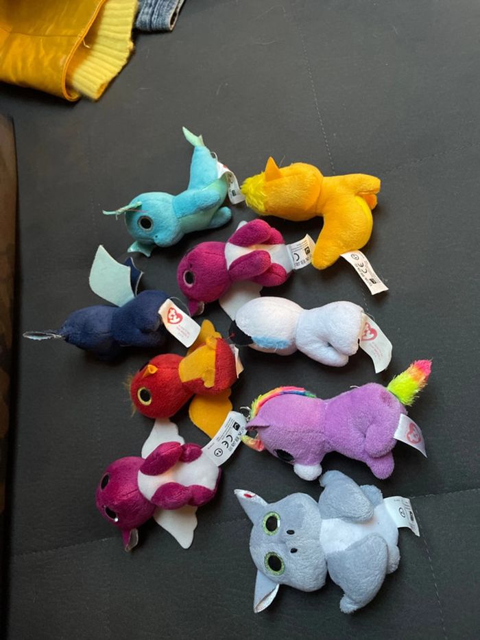 Lot de 9 tout petits animaux aux yeux mignons et brillant Ty - photo numéro 3