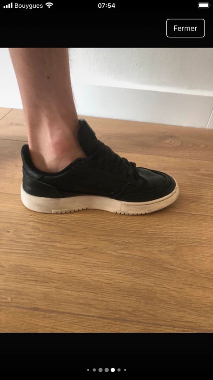 Baskets homme en cuir Adidas - photo numéro 3