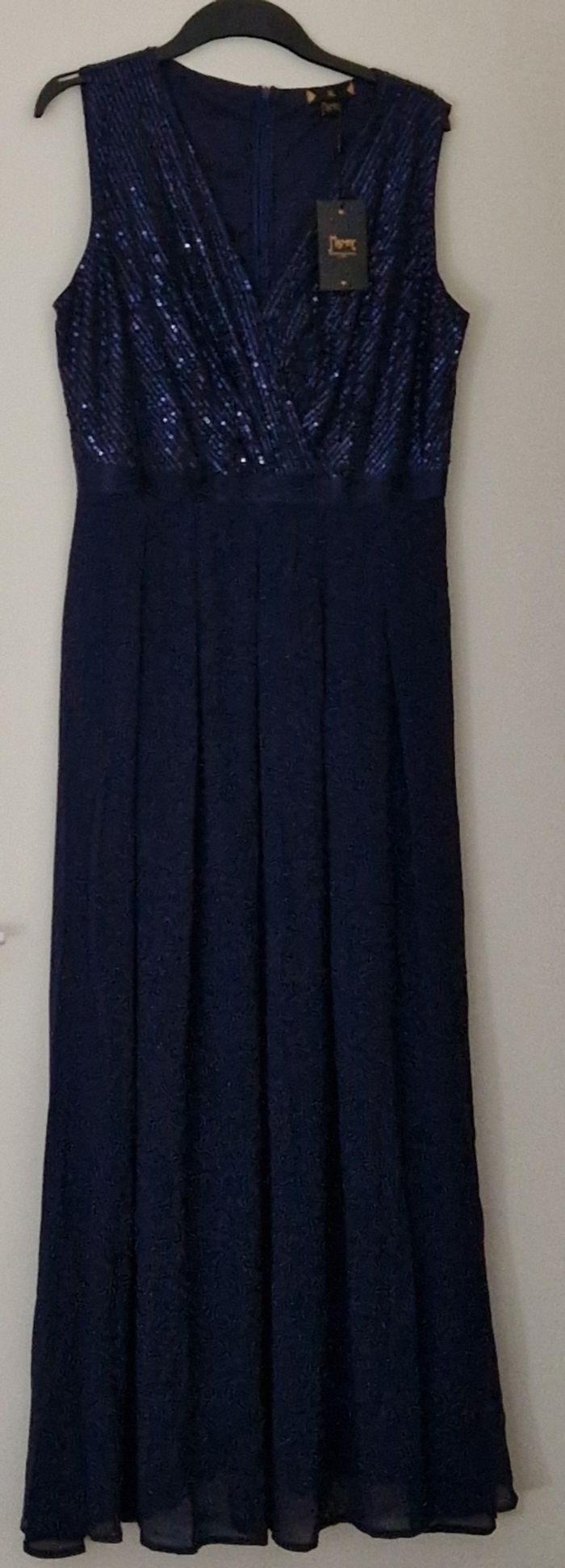 Robe cérémonie/ Demoiselle d'honneur bleu marine, Taille XL, Neuve