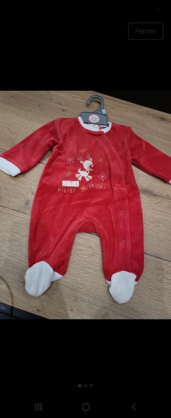 Pyjama de Noël bébé neuf